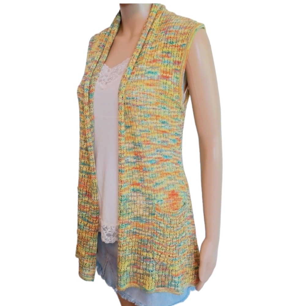 Mistror Rainbow Knitted Vest - Size P/S